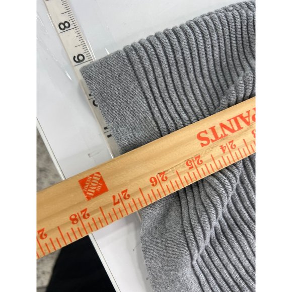 H&M Basic Open Front Ribbed Cardigan Sweater Womens XS Gray Cotton Viscose Soft - Picture 7 of 7